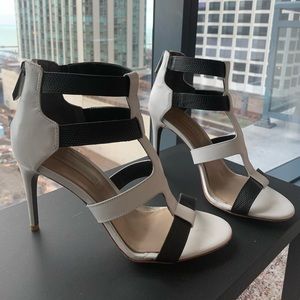 BCBG Black & White stilettos